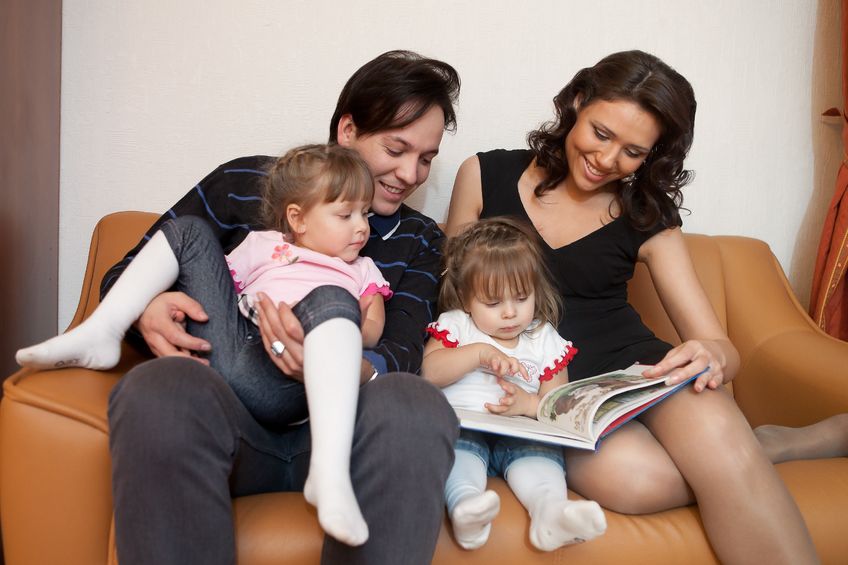 family reading